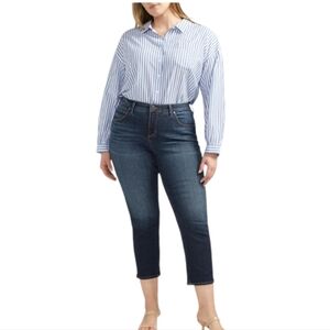 NWOT JAG Ruby Mid Rise Straight Cropped Jeans Plus SIze